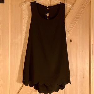 Black stitch fix tank top
